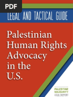 Legal and Tactical Guide Palestinian Human Rights Advocacy in The U.S.