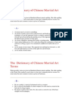 Dictionary of Chinese Martial Art Terms