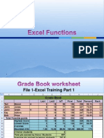 Excel Training Part 1