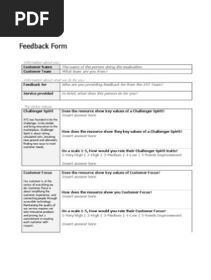 Feedback Form