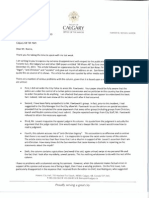 Letter From Mayor Nenshi To Calgary Sun Publisher - January 10 2012