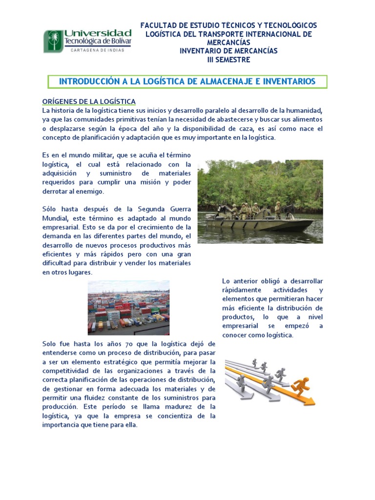 1 Introduccion a La Logistica de Almacenaje Logística