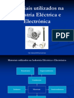 materiais utilizados na industria eléctrica e electrónica