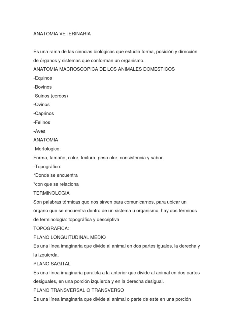 Anatomia Veterinaria Pdf