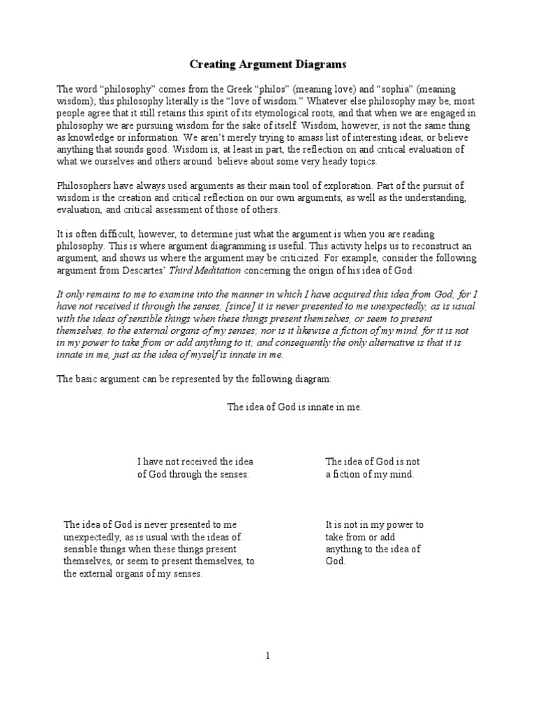 Creating Argument Diagrams | PDF | Logical Consequence | Argument