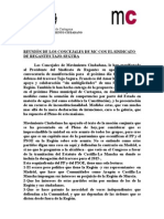 Reunión de los concejales de MC con el sindicato de Regantes Tajo-Segura