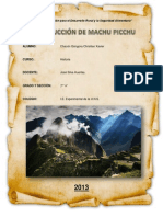 Construcción de Machu Picchu