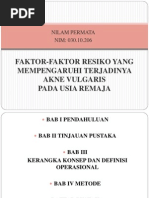 Download Faktor-faktor Resiko Yang Mempengaruhi Terjadinya Akne Vulgaris by Nilam Permata SN166861443 doc pdf