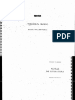 ADORNO THEODOR - Anon - El Ensayo Como Forma (Cv)