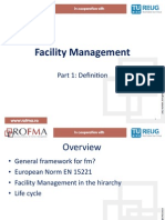Facility Management: Part 1: Defini-On