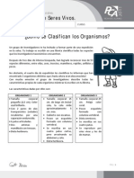 Ficha 5, Cómo Se Clasifican Los Organismos