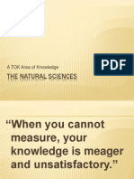 The Natural Sciences: A TOK Area of Knowledge