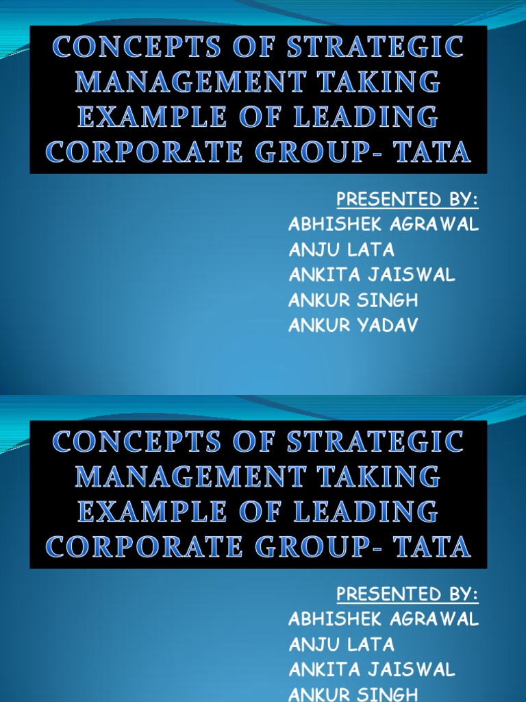 Strategic Management: Tata Group Insights | PDF