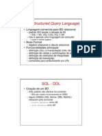 SQL - Linguagem para BD relacional