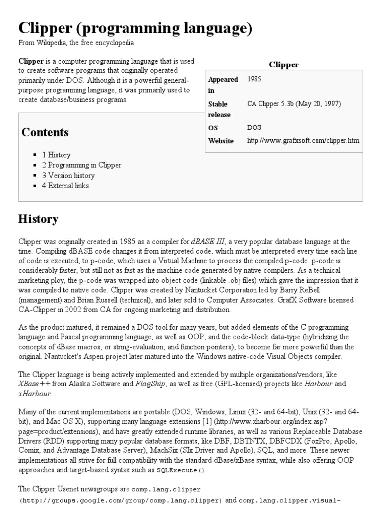 Clipper 5.3 For Windows Download