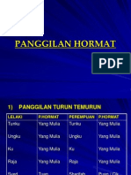 2 - Panggilan Hormat