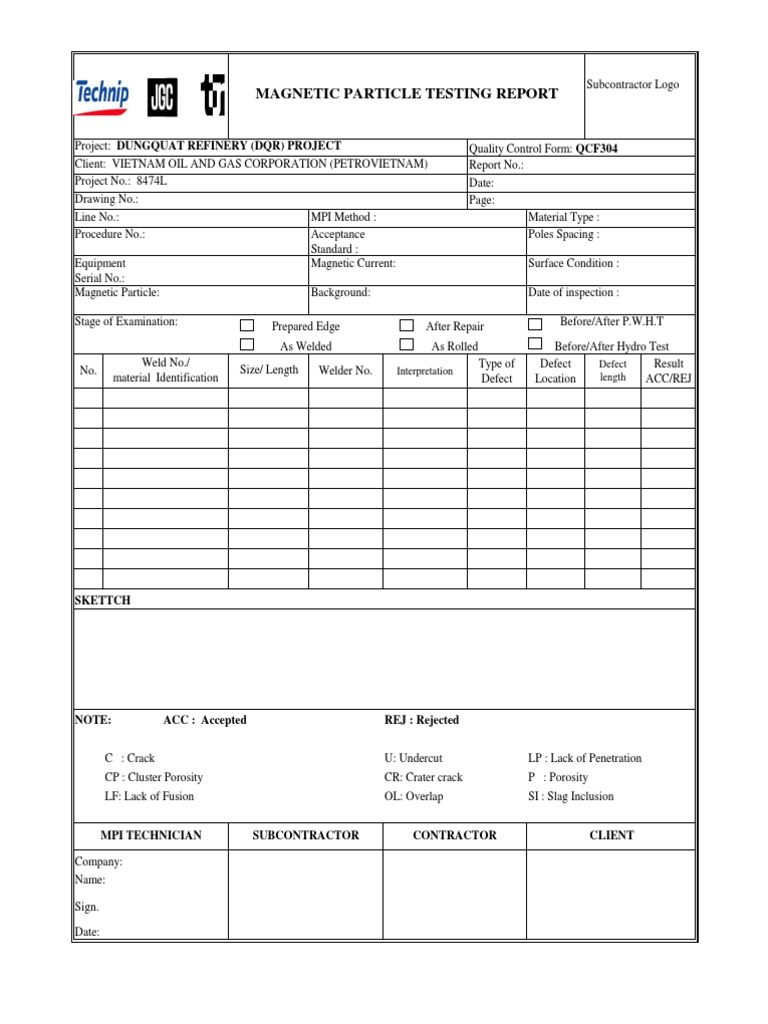 Particle Testing Report Skettch
