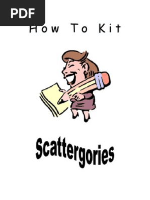 Scattergories Game Complete