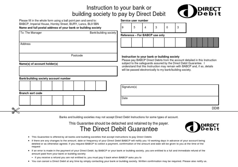 Direct Debit Instruction Guide | PDF