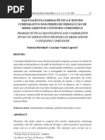Artigo- Dissolução de medicamentos contendo cimetidina