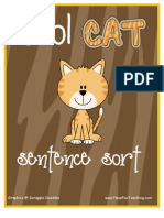 Cool Cat Sentences Activity