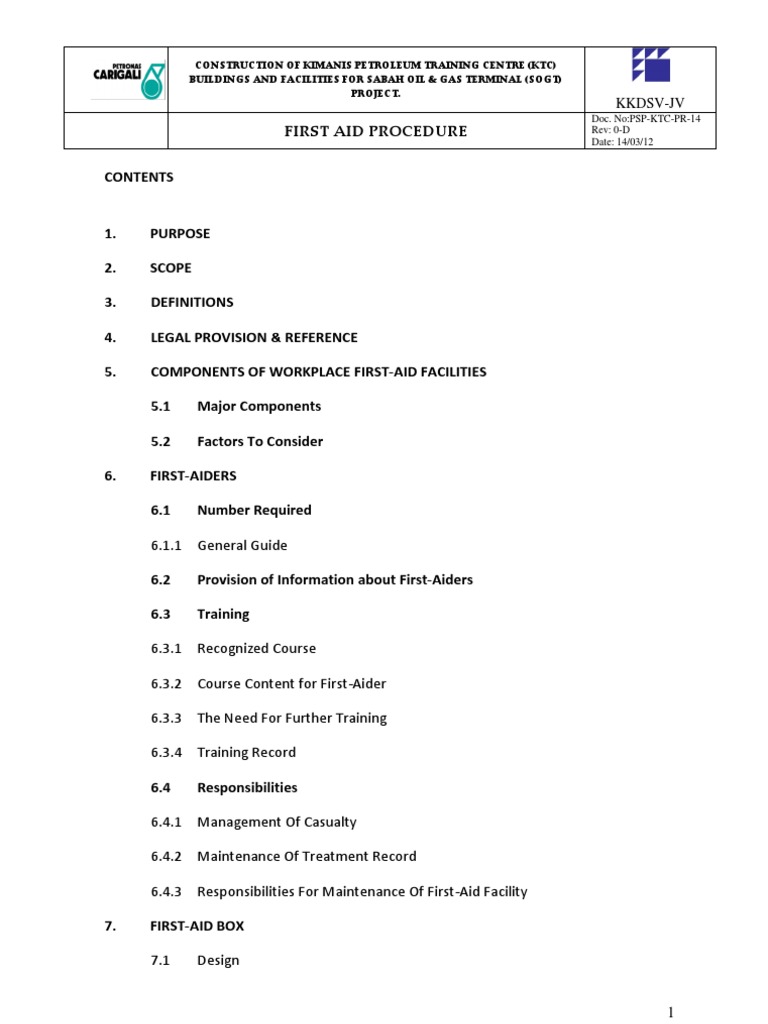 First Aid Procedure (Revised) 0-d | PDF | First Aid | Emergency Department