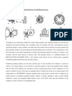 Classification of Grinding Process