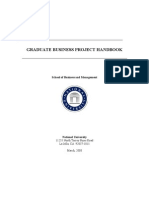 Graduate Business Project Handbook 08031211