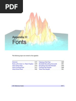 Fonts used in IDL