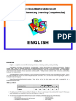 English Curriculum Philippine DepEd