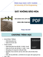 Bài giảng 12 tiết - đất không bão hòa và mô hình nền (16, 03, 2007)