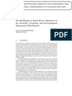 The Interlinking of Indian Rivers: Questions On The Scientific, Economic and Environmental Dimensions of The Proposal