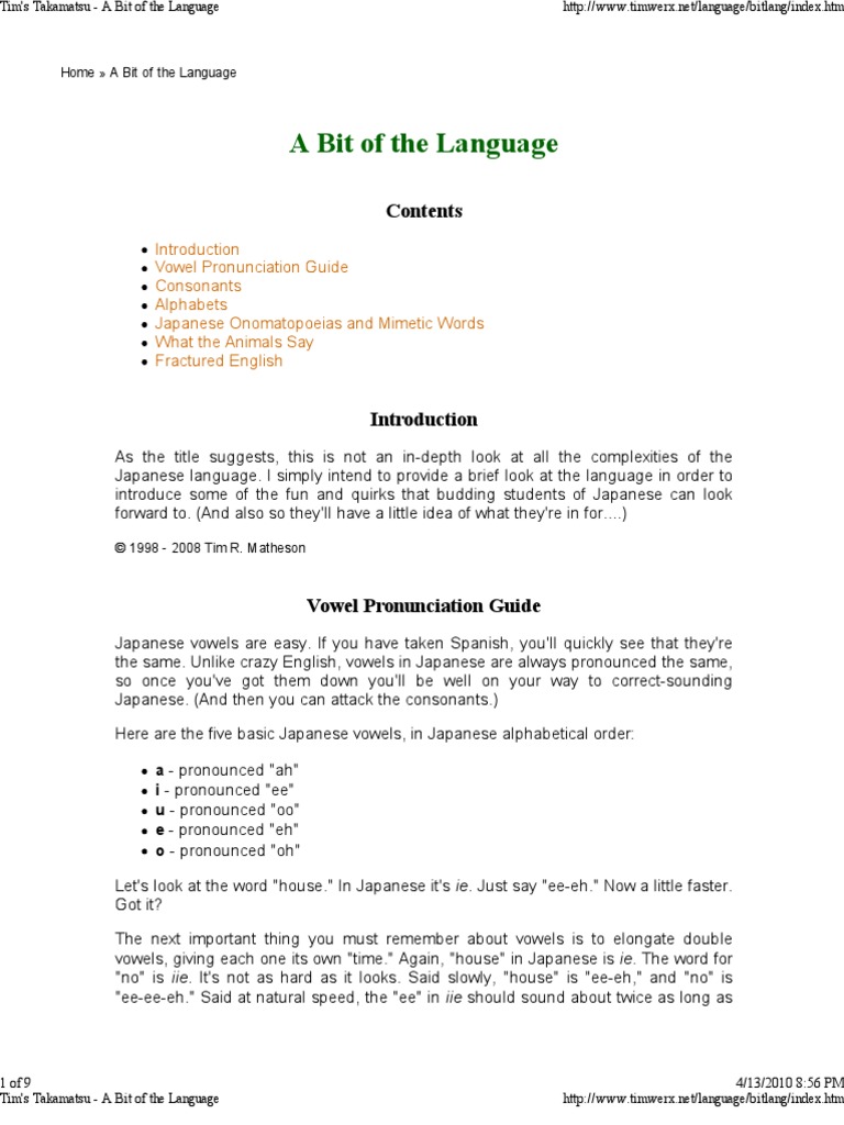 Tim Takamatsu Japanese Grammar Guide | PDF | Kanji | Japanese Language