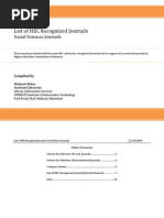 Download List of HEC Journals Social Science by Zubair Arshad SN166980591 doc pdf