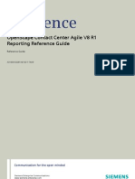 OpenScape Contact Center Agile V8 R1, Reporting Reference Guide, Administrator Documentation, Issue