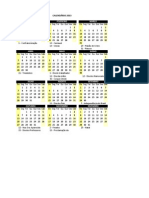 Calendário 2013