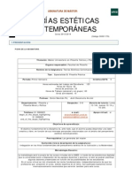 GUIA DOCENTE Teorias Esteticas Contemporaneas