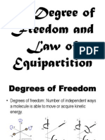 9.5 Degree of Freedom and Law of Equipartition