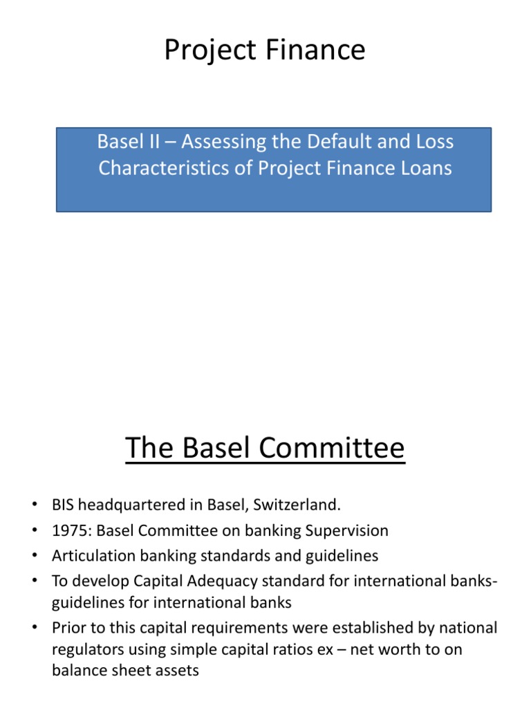 Project Finance Loan Characteristics Analysis | PDF | Basel Ii ...