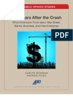 FiveFive Years After the Crash: What Americans Think about Wall Street, Banks, Business, and Free Enterprise Years After-Online Version