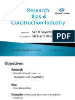 Research Bias in Construction, Class Presentation