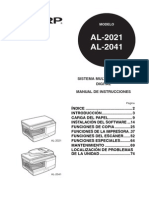 Sharp AL2031 Manual Usuario