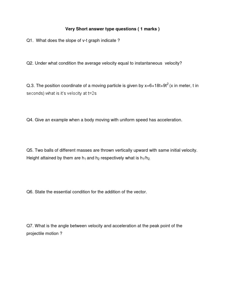 what is speed short answer