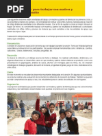 Actividades Para Trabajar Con Madres y Padres