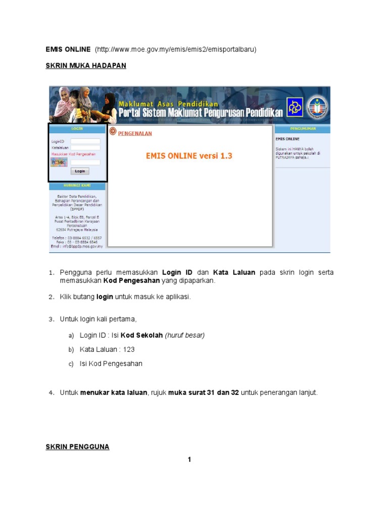 Manual Emis Online | PDF