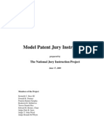 National Patent Jury Instructions