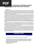 Pembangunan Bendung Karet Waledan Berikan Banyak Manfaat Bagi Masyarakat Setempat