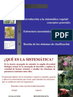 Clase Taxonomia y Sistematica Vegetal