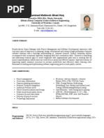 Mohammad Mahboob Ghani Huq - Resume