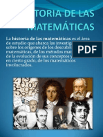 HISTORIA DE LAS MATEMÁTICAS